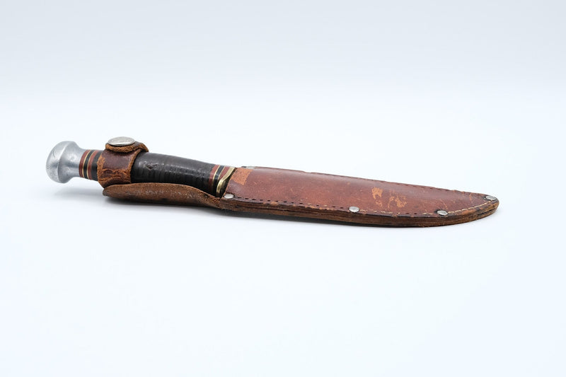 Marble's Gladstone Ideal Knife, Stacked Leather Handle