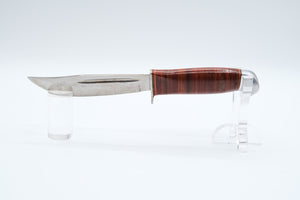 Iisakki Järvenpää Kauhava Scout Hunting Knife, Leather Handle, Finland, c.1950s