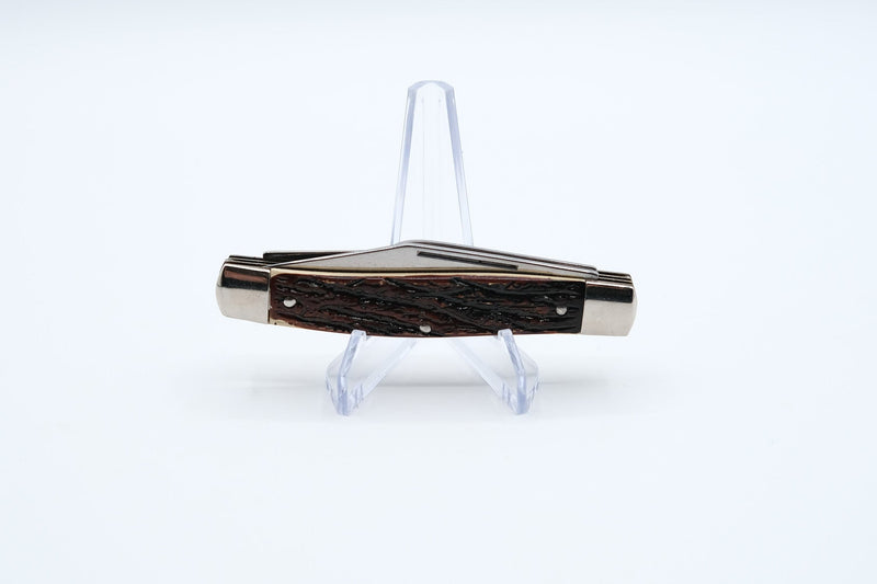 Colonial Prov. USA 3-Blade Whittler, Jigged Handle
