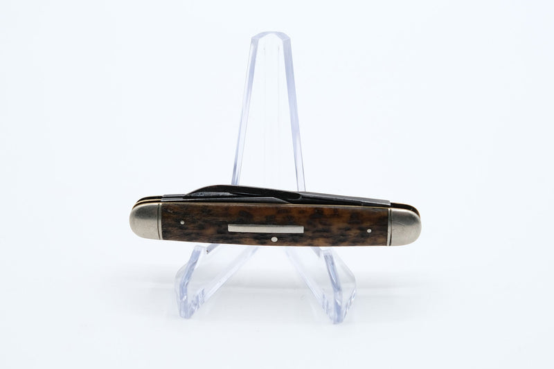 Ulster Knife Co. 3-Blade Whittler, Stag Scales